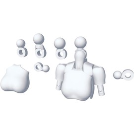 Megami Device M.S.G 01 Top Set, White, Total Length: Approx. 0.8 inches (20 mm), 1/1 Scale, Plastic Model