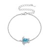 Shysnow Sea Turtle Bracelet For Women Dainty Blue Turtles Charm