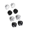 Vogem 4 Pairs Magnetic Earrings for Men Women Stainless Steel