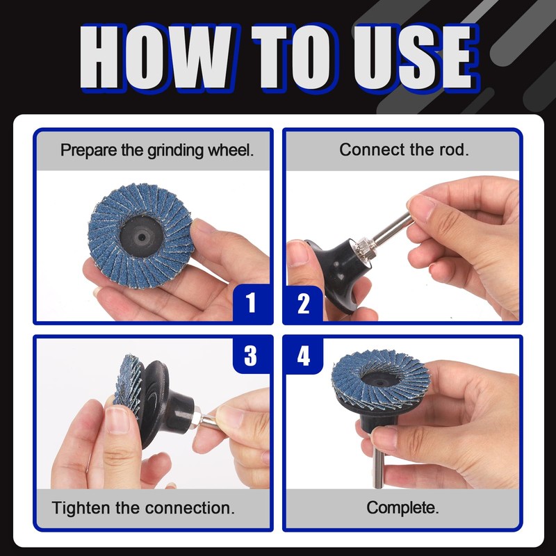 Glarks 79Pcs Sanding Discs Assortment Kit, 2 Inch Quick Change