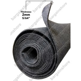 Polymat 3 ROLLS OF: 16FT X 45" backed Charcoal CAR,DJ SPEAKER BOX TRUNK LINER CARPET