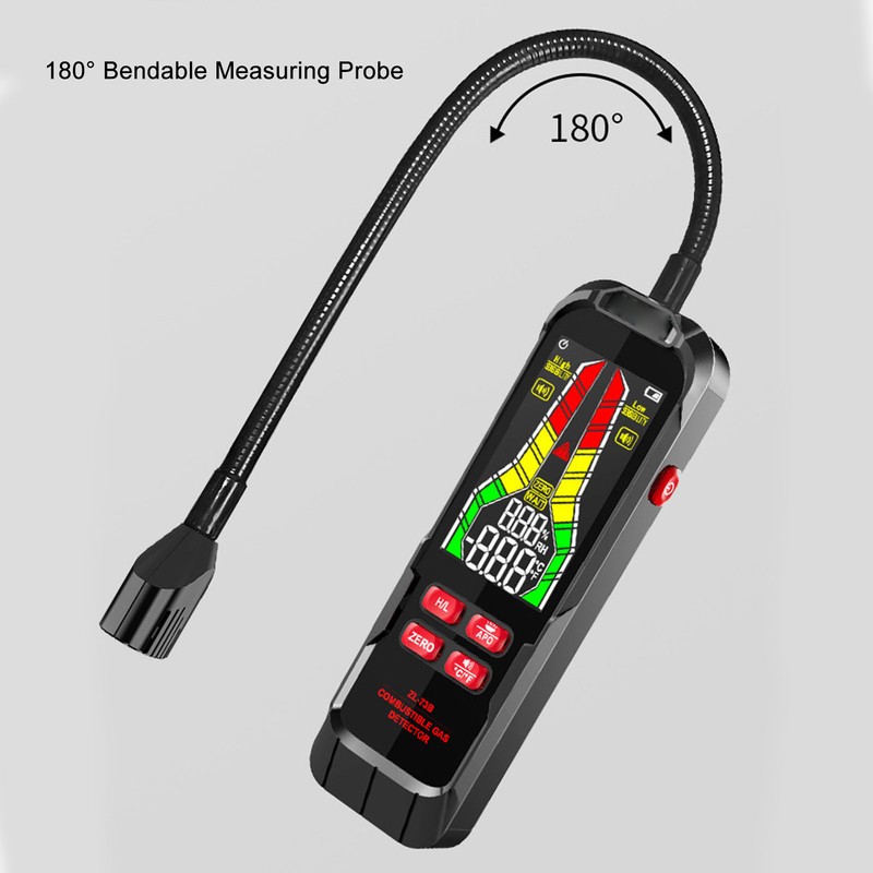 Gas Monitor Meter High Accuracy Multifunctional ABS Portable Gas Leak