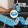 Greymond Silicone Door Draft Stopper - T-Shaped Weather Stripping for