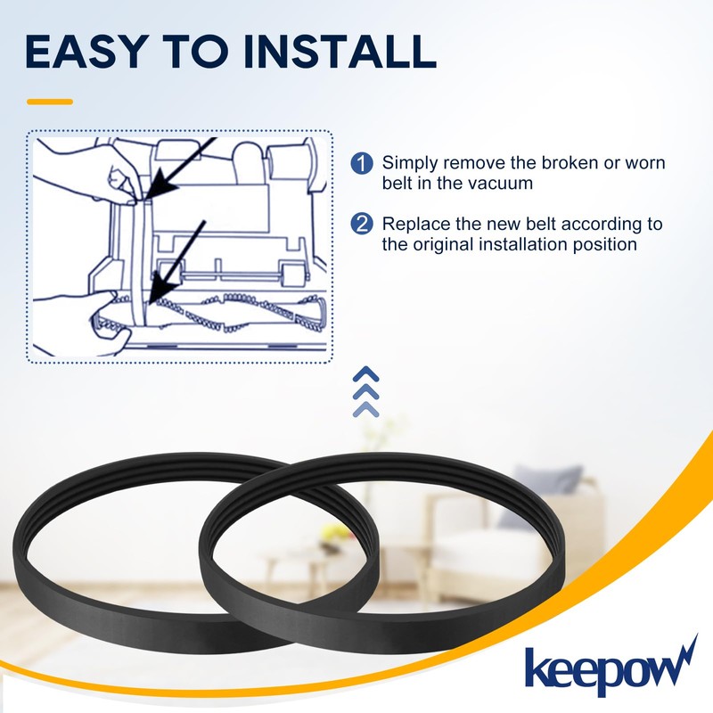 KEEPOW EPH245 Replacement Belts for Bissell MultiClean Pet Vacuum Cleaner