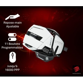 MadCatz R.A.T. 8+ Optical Gaming Mouse, White