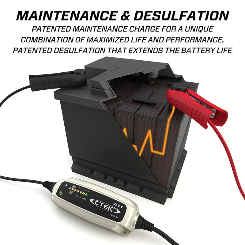 CTEK (56-865) US 0.8 12 Volt Fully Automatic 6 Step