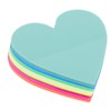 GANAZONO Colorful Heart Shape Memo Pads 8 Pack Sticky Notebooks