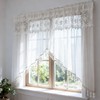 Luxury Sheer Valance Curtains for Living Room Window Valance Bead