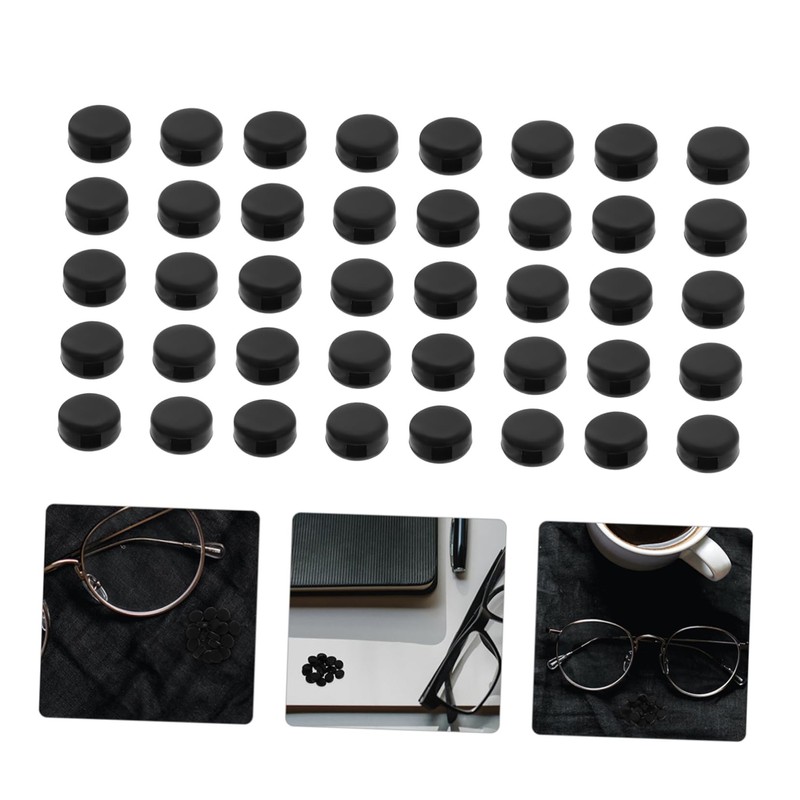 LALAFINA 40 Pcs Non Slip Oval Eyeglass Retainers Comfortable Ear