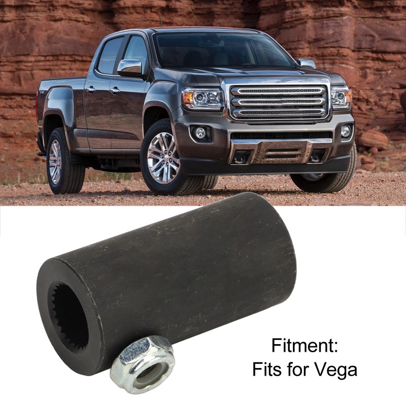 9/16in‑26 Spline to 3/4in Round Smooth Steering Shaft Coupler Non