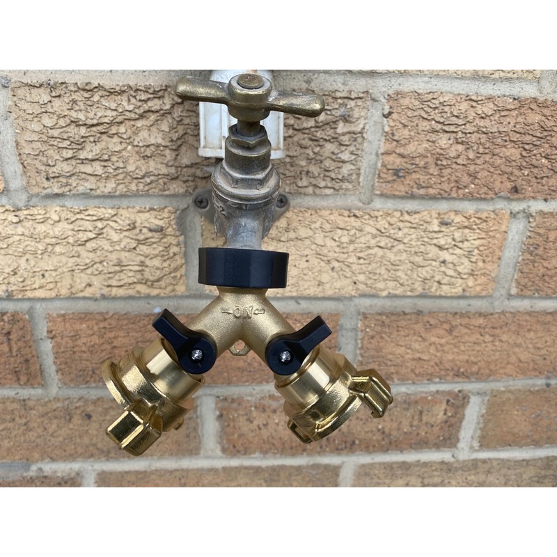 Solid Brass geka Type Claw Fittings with Brass Two Way
