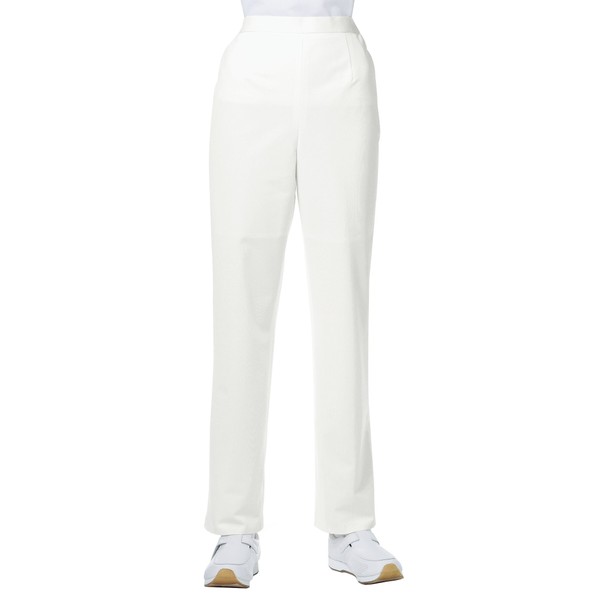 Medical/Nursing Uniform Women's Slacks White KAZEN Apron 4L 269-10