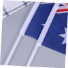 CAXUSD 50Pcs Hand Held Australia Stick Flags Small Country Flags