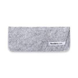 Soft Cases/Pouches in Light Grey by Readers.com | The Felt Reading Glasses Pouch