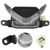 Motorcycle Headlight Transparent Lens Waterproof LED Front Center Lamp Replacement