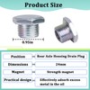 2PCS Rear Axle Housing Drain Plug Compatible with Toyota 4runner
