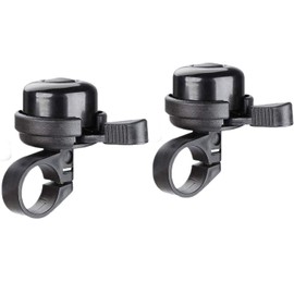 MNSYJK 2 Campana de Aleación de Aluminio para Automóvil,Timbres de Bicicleta para Adultos Y Niños,Apta para Bicicleta de MontañA el Carretera (Negro)