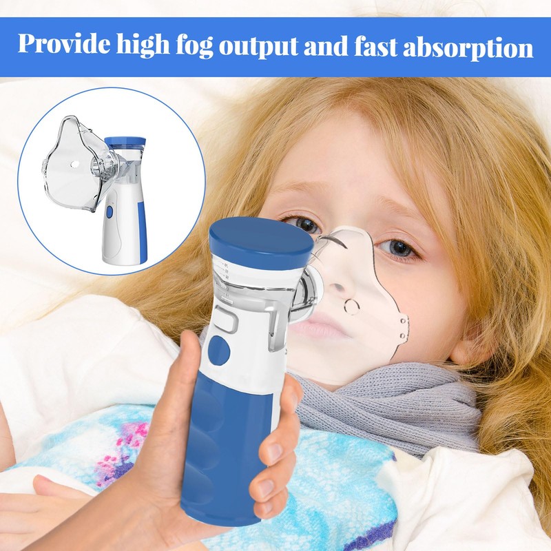 Portable Nebulizer Machine for Adults & Kids - Adjustable Silent