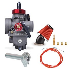 NIBBI 26mm Dirt Bike Carburetor PE26mm Motorcycle Carburetor Kit With Adjustable Throttle Cable 185cm Dirt 48MM Aire Filter Carburetor Jet Fit HONDA YAMAHA SUZUKI Motorcycle Dirt Bike SSR TTR 125-150
