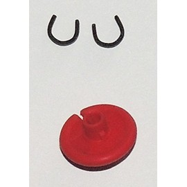 Super Flex KISSER Button - 2 PACK - The Ultimate Bowstring Kisser - Flexible Soft Comfort - 9/16" Diameter - Available in 9 Colors By Cir-Cut Archery (RED)