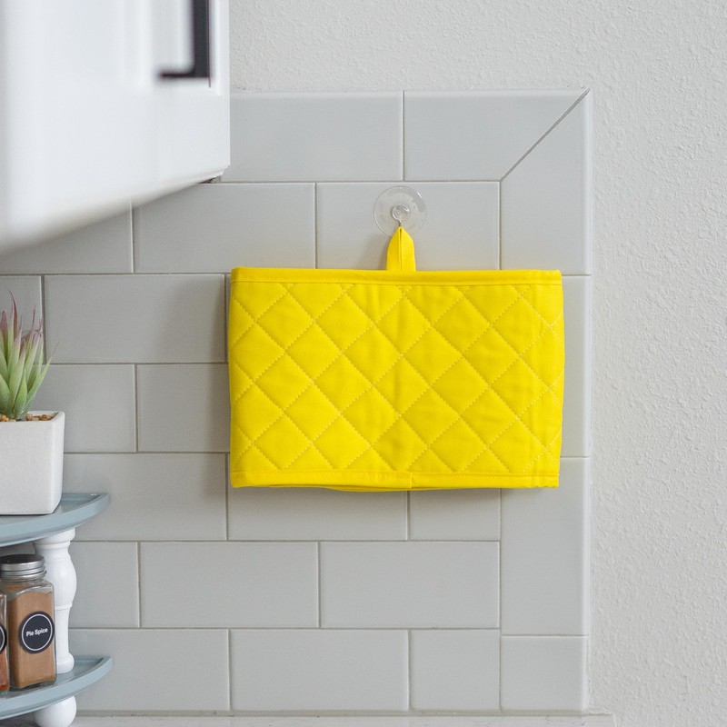 Yellow Oven Gloves Heat Resistant by Kiyotsu: Premium, Double Quilted