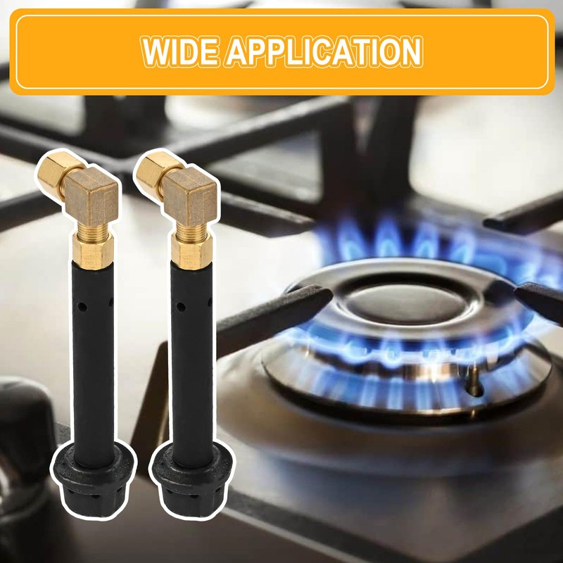 Mgoodoo 2PCS Chinese Wok Range Jet Burner Replacement Jet Burner
