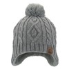 LittleSpring Knit Hat with Pom Pom, Cold Prevention, Windproof, Warm