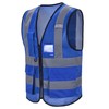 A-SAFETY High Visibility Mesh Safety Reflective Vest with Pockets and