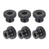 sourcing map Knurled Thumb Nuts, 6Pcs M4 x 12 x