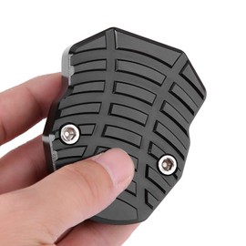 Aramox Non Slip Motorcycle Kickstand Pad Universal Motorcycle Stand Extension Plate Side Stand Extension Plate for 155300 (Black)