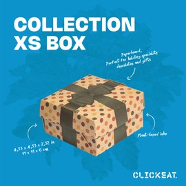 Clickeat Collection Xs Gift Box- For Present, Decorative Storage Boxes, Party Box, Birthday Goodies Box Perfect For Holding Chocolate And Gifts and Small Portion of food-25 Pcs