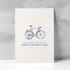 Postcard Prints - Father's Day Card For Dad Bicycle Illustration
