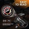 VERENO Double Barrel Bike Floor Foot Pump,Portable Air Pump Inflator