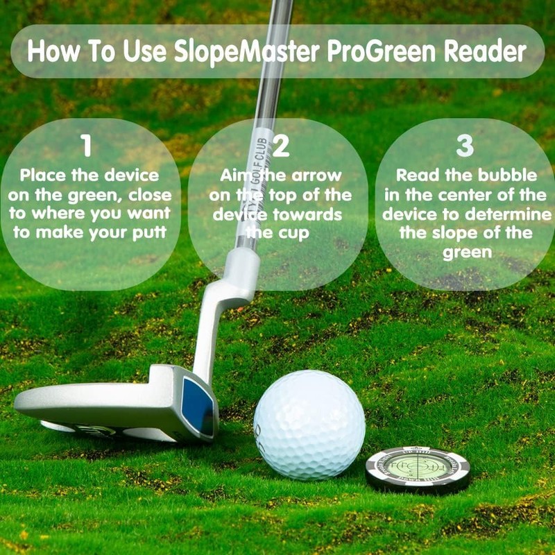 Golf Green Reader, Golf Ball Marker with High Precision Horizontal