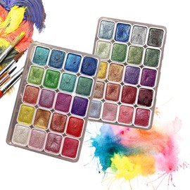 Forestry Shifting Watercolor Painting Set,metallic Watercolor Paints,Color Shifting Watercolor Paint,20 Colors Watercolor Painting Set,Water Colors Paint Adult Set,Glitter Watercolor Paint