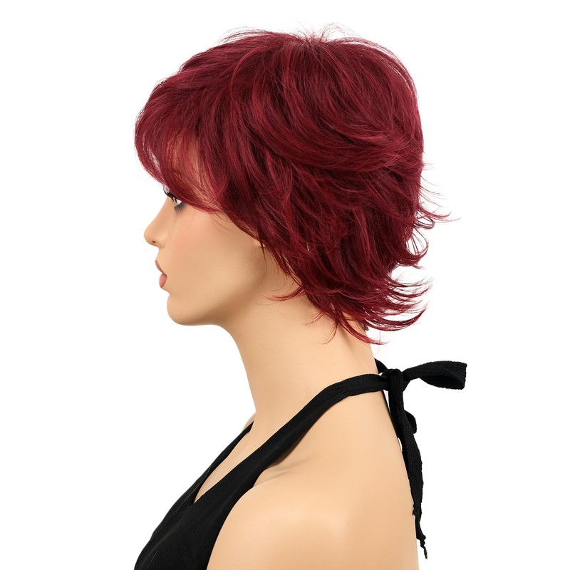 Lydell 8" Short Layered Shaggy Wavy Wigs Full Heat Resistant