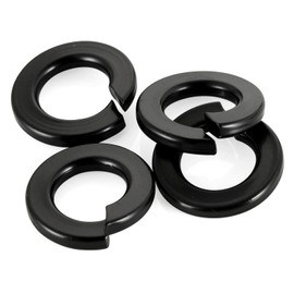 Dayalo Pack of 50 spring washers M6, black spring washers, washers, washers, stainless steel A2 V2A, metal washers for screws and nuts