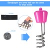 Electric Floating Immersion Water Heater Boiler with Digital Thermometer Pink