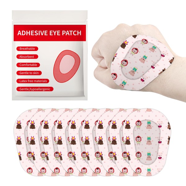120 PCS Rosa Cartoon Eye Pads Bende adesive traspiranti cerotti occhio pigro per bambini e adulti
