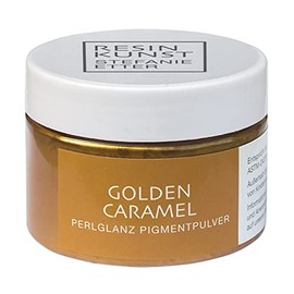 Resin Kunst Golden Caramel Pearlescent Pigment Powder, 50g, Mica Powder, Colour Pigments, Paint for Resin, Epoxy Resin Dye in Light Brown