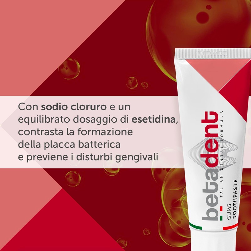 Betadent Set of 2 Toothpastes for sensitive, inflamed and irritated