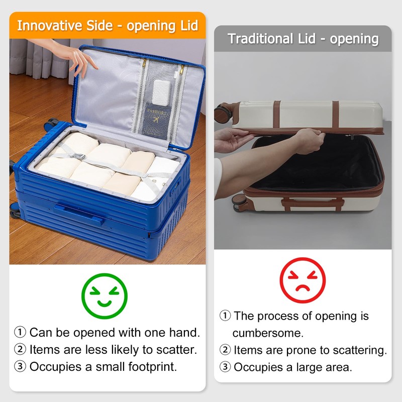 Joyway Hardshell 24 inch luggage with spinner wheels, Lightweight Hardside