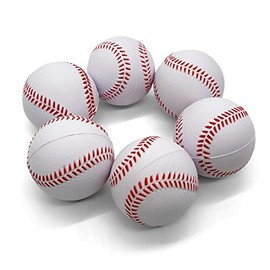 Silfrae Foam Baseball/Softball (Standard Or Oversized) Foam Training Ball for Beginer Players, Reduced Impact and Prevent Injury Practice Baseball (4pk-Over Size, Over Size)