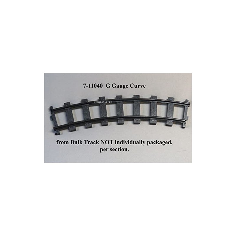 G Gauge Curved Track Section Single Piece from Bulk