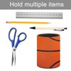 Basketball Print Texture Pen Holder Pencil Organizer Cute Pencil Cup