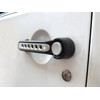 PKEDUO Silver Door Handle Inserts + Push Button Covers Compatible