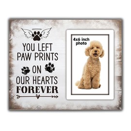 Memorial Pet Picture Frame Sympathy Gifts for Loss of Loved Pet, Bereavement Gifts for Loss of Dog, Cat memorial gifts for loss of Cat, Remembrance Picture Frame or Memorial Gift Fits 4 x 6 In Photo