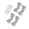 4 Sets Gutter Downspout Extension Hinge Stainless Steel Flip Up