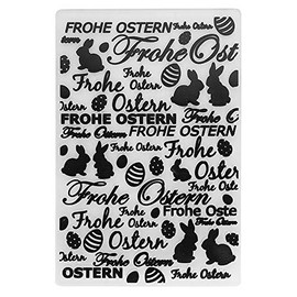 Ideen mit Herz Embossing Folder | 14.5 cm x 9.5 cm | Suitable for Standard Embossing & Die Cutting Machines (Frohe Oster2)
