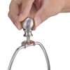 Canomo 8 Inch Nickel Lamp Harp with Finial and Detachable